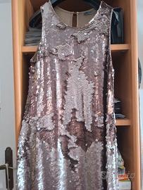 abito elegante full paillettes