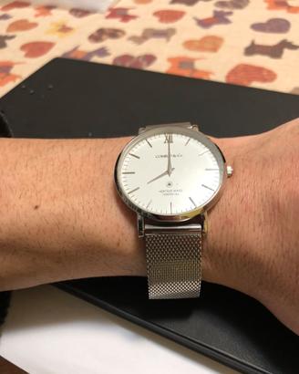 Orologio CoMBo.Co ultra sottile in acciaio