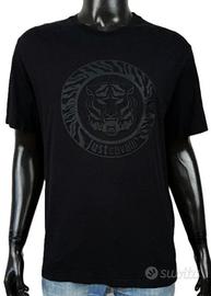 T-shirt Just Cavalli Tigre Logo Nera Cotone Uomo M