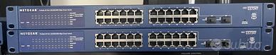 2x NETGEAR GS724T V3 – 24 porte Gigabit + 2 SFP
