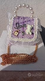 Mini borsetta lavanda per bambina 🧸💜