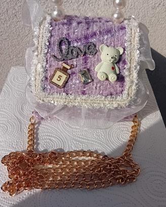 Mini borsetta lavanda per bambina 🧸💜
