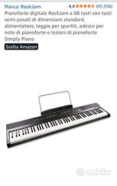 Pianoforte digitale RockJam 88 tasti 