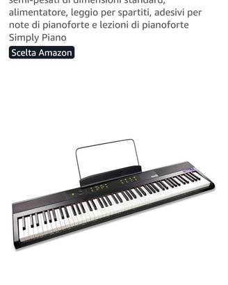 Pianoforte digitale RockJam 88 tasti 