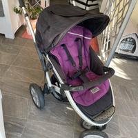 Passegggino Casualplay world Viola e nero