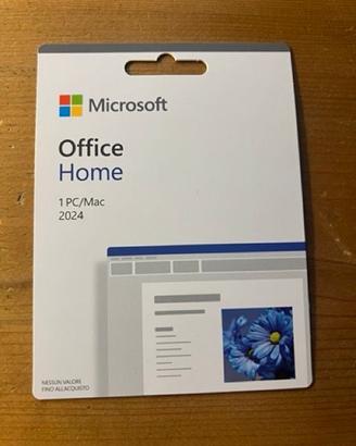 PACCHETTO MICROSOFT OFFICE HOME PER 1 PC MAC