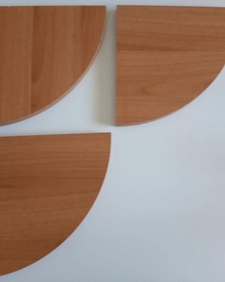 Mensole angolari in legno