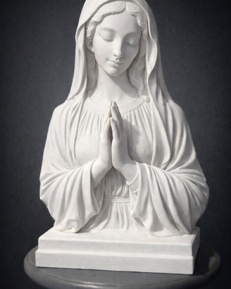 Statua Madonna in Preghiera – Effetto Marmo