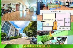alloggio mansardato 65 mq a gerbido di grugliasco