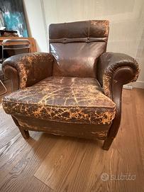 Poltrona vintage in pelle