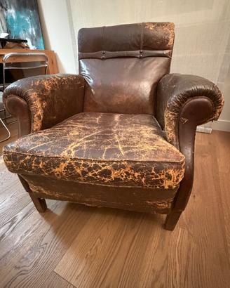 Poltrona vintage in pelle