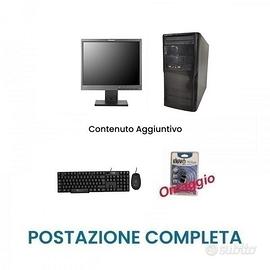 Postazione Completa: Pc i3 + Monitor17"+ Accessori