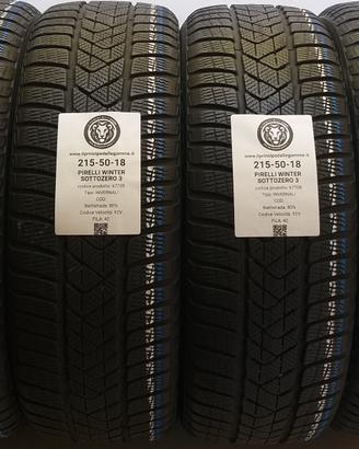 4 GOMME 215 50 18 PIRELLI A67709