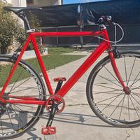 Bici da corsa manubrio dritto 11v monocorona 