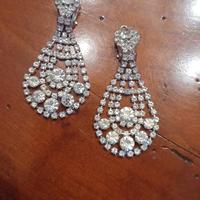 Orecchini strass con clip