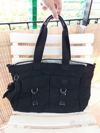 Borsa Kipling nera capiente medio grande originale