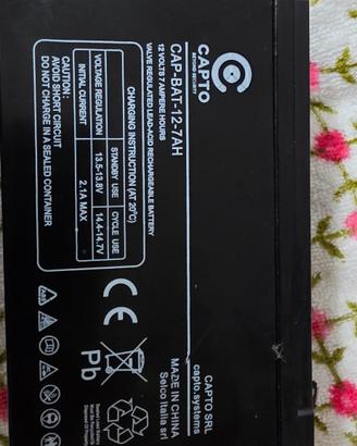 batteria per UPS o antifurti da 12V 7Ah