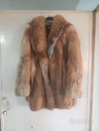 Giacca Vera Pelliccia di Volpe Rossa Vintage