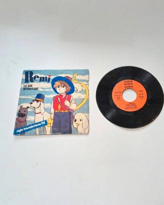 Disco in vinile 45 giri con la sigla della trasmis