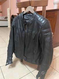 Giubbino pelle moto donna