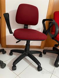 Sedia studio girevole e regolabile