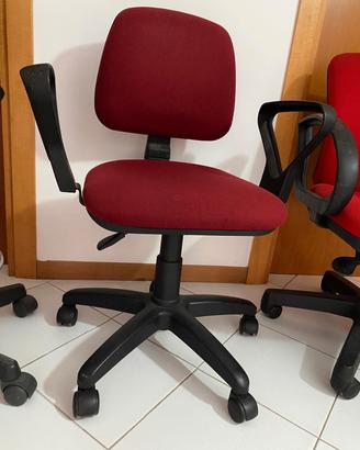 Sedia studio girevole e regolabile