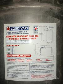 Serbatoio inox Cordivari + autoclave+elettropompa