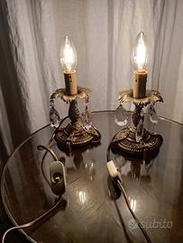 Coppia di lampade da tavolo o comodino 