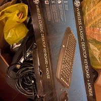 Tastiera e mouse con filo hp