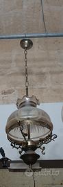 Lampadario a Sospensione Vintage in Ottone