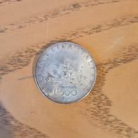 Moneta Argento 500 lire Caravelle