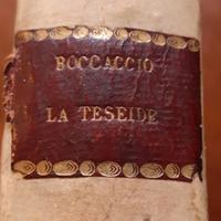 Libro La Teseide Boccaccio Milano, 1819 Tascabile