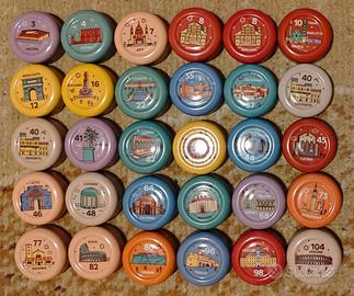 Lotto 37 tappi succo Yoga Tutte mie le città