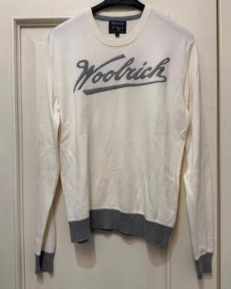 Maglione originale Woolrich color crema, taglia S