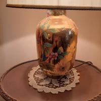 lampada vintage  oro da tavolo