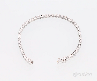 Bracciale oro Bianco 18 kt tennis
