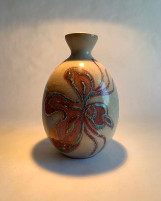 Adriano Poggi Faenza - Vaso ovoidale  lustro 20 cm