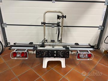 Portabici per due bici (gancio traino)