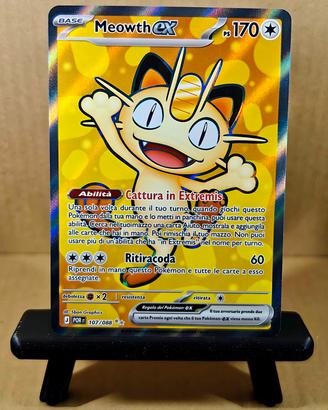 Carta Pokemon Meowth EX POR 107 