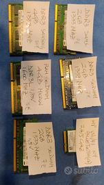 Memorie RAM per Laptop/portatili/notebook