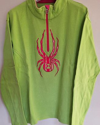 maglia sci neve bambina 11 anni Spyder 2° strato