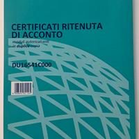 Certificati Ritenuta Acconto 2 blocchi