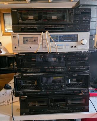 LOTTO 5 PIASTRE A CASSETTE — Varie marche