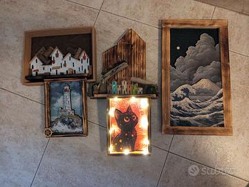 DECORAZIONI IN LEGNO LOTTO