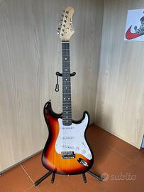 Chitarra elettrica OQAN con amplificatore e access