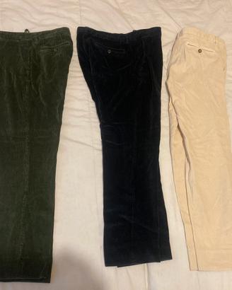 Set pantaloni velluto etro uomo tg 52