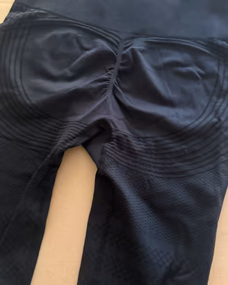 Leggins palestra Push Up effetto scrunch - nero, M