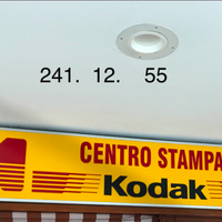 Insegna luminosa cassonata funzionante