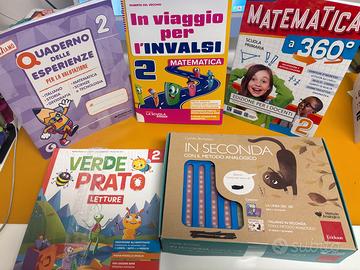 Lotto Libri 2ª Elementare: VERDE PRATO COMPLETO SI
