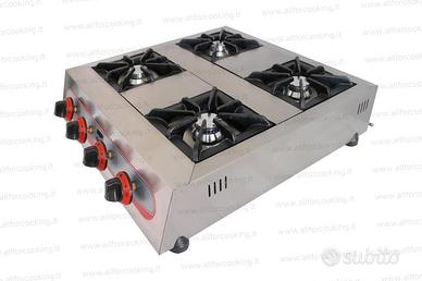 Cucina 4 fuochi da banco a gas